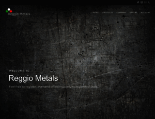 reggiometals.com screenshot