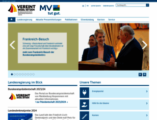 regierung-mv.de screenshot