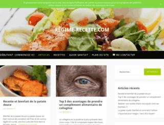 regime-recette.com screenshot