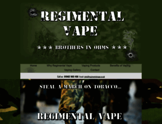 regimentalvape.co.uk screenshot
