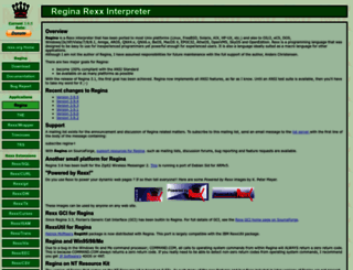 regina-rexx.sourceforge.net screenshot