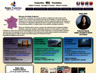regine-traduction.com screenshot