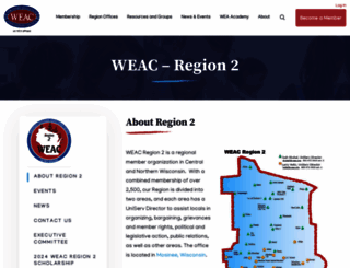 region2.weac.org screenshot