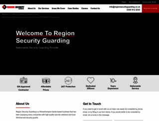regionsecurityguarding.co.uk screenshot