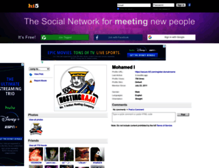 register-domainname.hi5.com screenshot