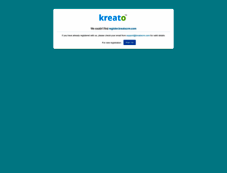 register.kreatocrm.com screenshot