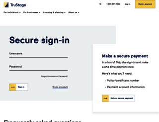 register.trustage.com screenshot