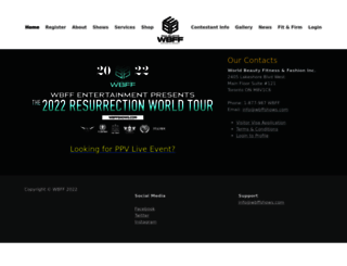 register.wbffshows.com screenshot