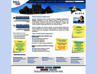 registerbusinessinontario.com screenshot