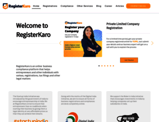 registerkaro.in screenshot