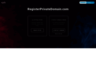 registerprivatedomain.com screenshot