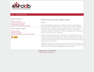 registers.cidb.org.za screenshot