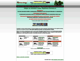 registrace-domeny.cz screenshot