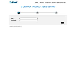 registration.dlink.com screenshot