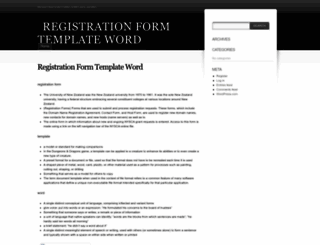 registrationformtemplatewordnweq.wordpress.com screenshot