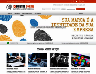 registreonline.com.br screenshot