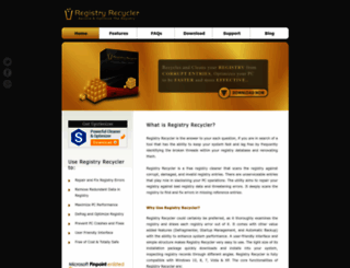 registryrecycler.com screenshot