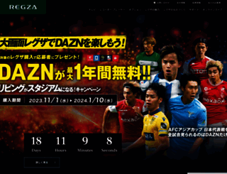 regza.jp screenshot