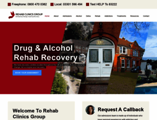 rehabclinicsgroup.com screenshot