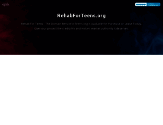 rehabforteens.org screenshot
