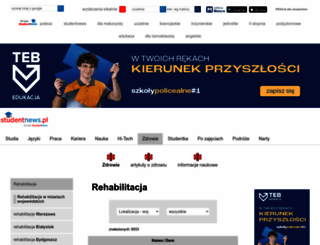 rehabilitacja.studentnews.pl screenshot
