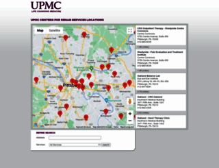 rehabmaps.upmc.com screenshot