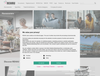 rehau.co.uk screenshot