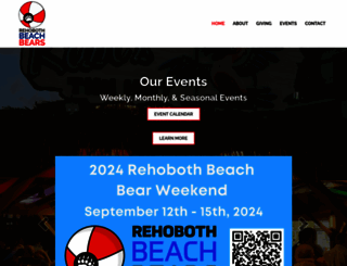 rehobothbeachbears.com screenshot