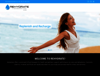 rehydrateclinic.com screenshot
