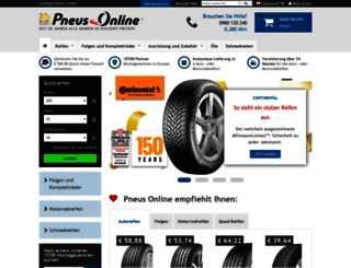 reifen-pneus-online.at screenshot