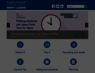 reigate-banstead.gov.uk screenshot