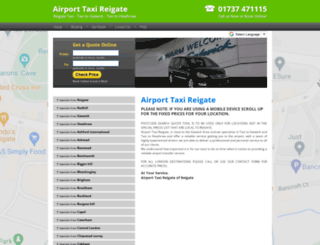 reigatetaxis.com screenshot