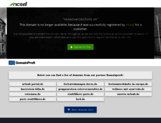reisenverzeichnis.de screenshot