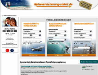 reiseversicherung-travel.de screenshot