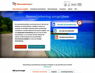 reisverzekering.nl screenshot