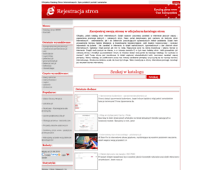 rejestracjastron.pl screenshot
