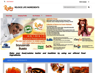 rejoicelifeingredients.com screenshot