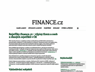 rejstriky.finance.cz screenshot