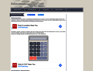 rekenmachineonline.com screenshot