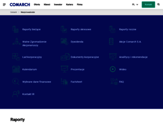 relacje-inwestorskie.comarch.pl screenshot