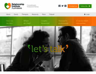 relationshipinstitute.com.au screenshot