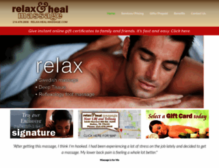 relax-heal-massage.com screenshot