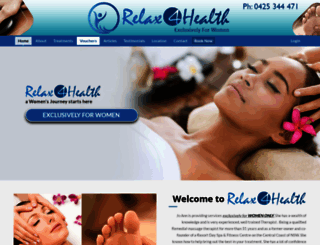 relax4health.com.au screenshot