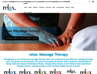 relaxmassagegroup.com screenshot