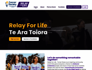 relayforlife.org.nz screenshot