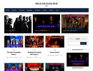 releasedatehub.com screenshot