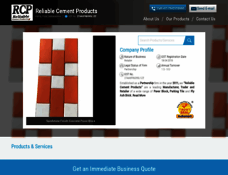 reliablecementproducts.com screenshot