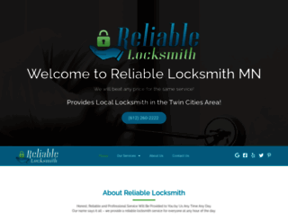 reliablelocksmithmn.com screenshot