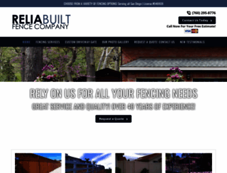 reliabuiltfencecompany.com screenshot