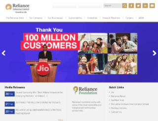 reliance.co.in screenshot